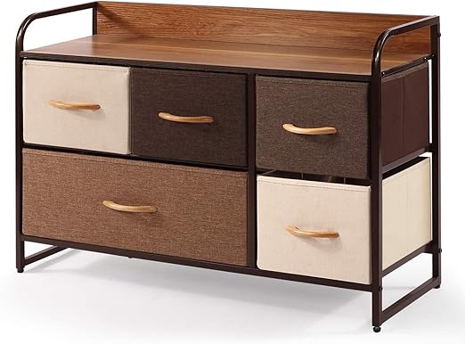 Amazon Com Vipek Dresser Organizer With 5 Drawers Fabric Clothing
