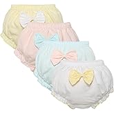 AUBIG Baby Boys Girls Bloomers Toddler Toilet Pee Potty Training Pants Cotton Underwear Ruffle Underpants Breathable Panties