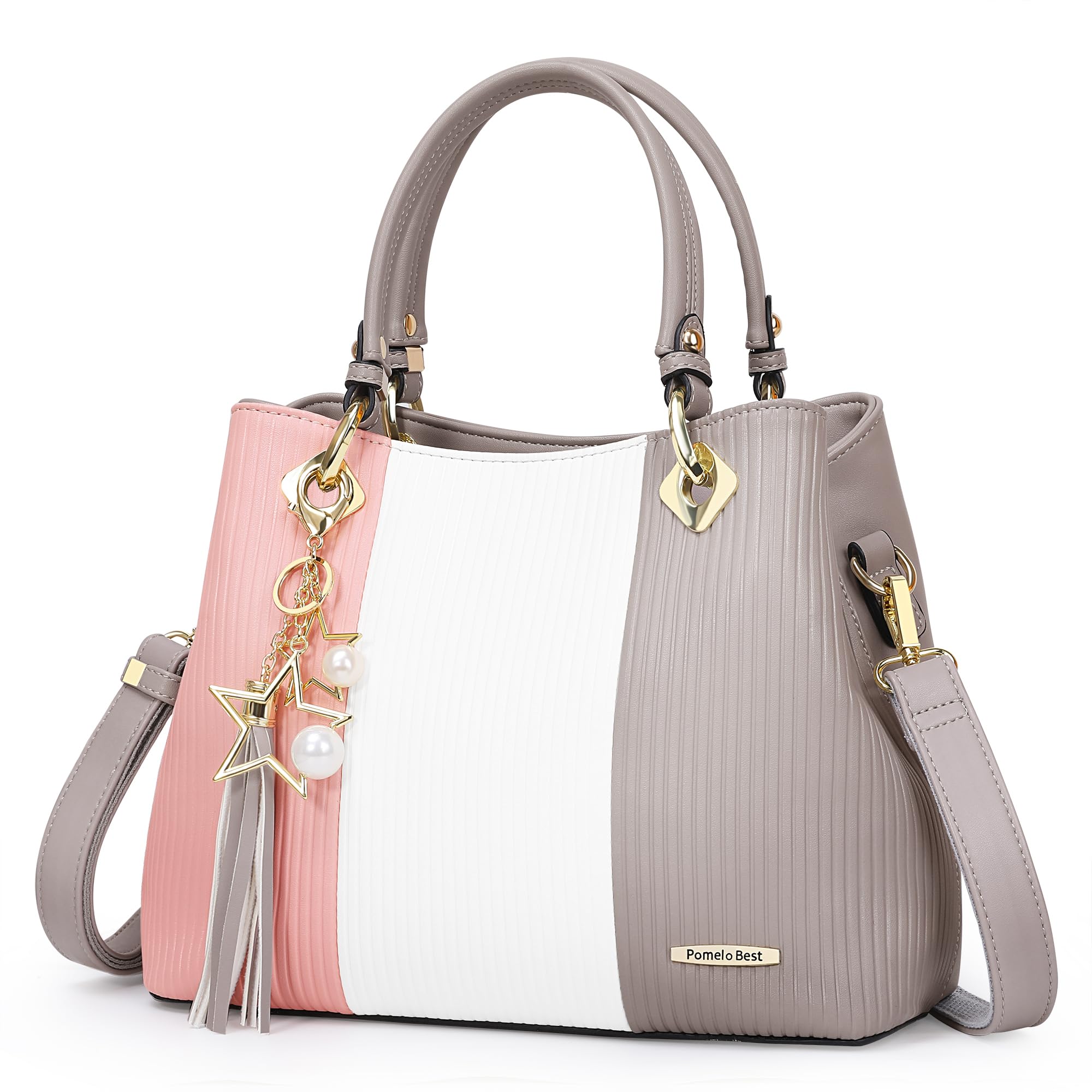 Pomelo Best Handbags for Ladies with Multiple Interior Pockets and Pretty Colour Combination
