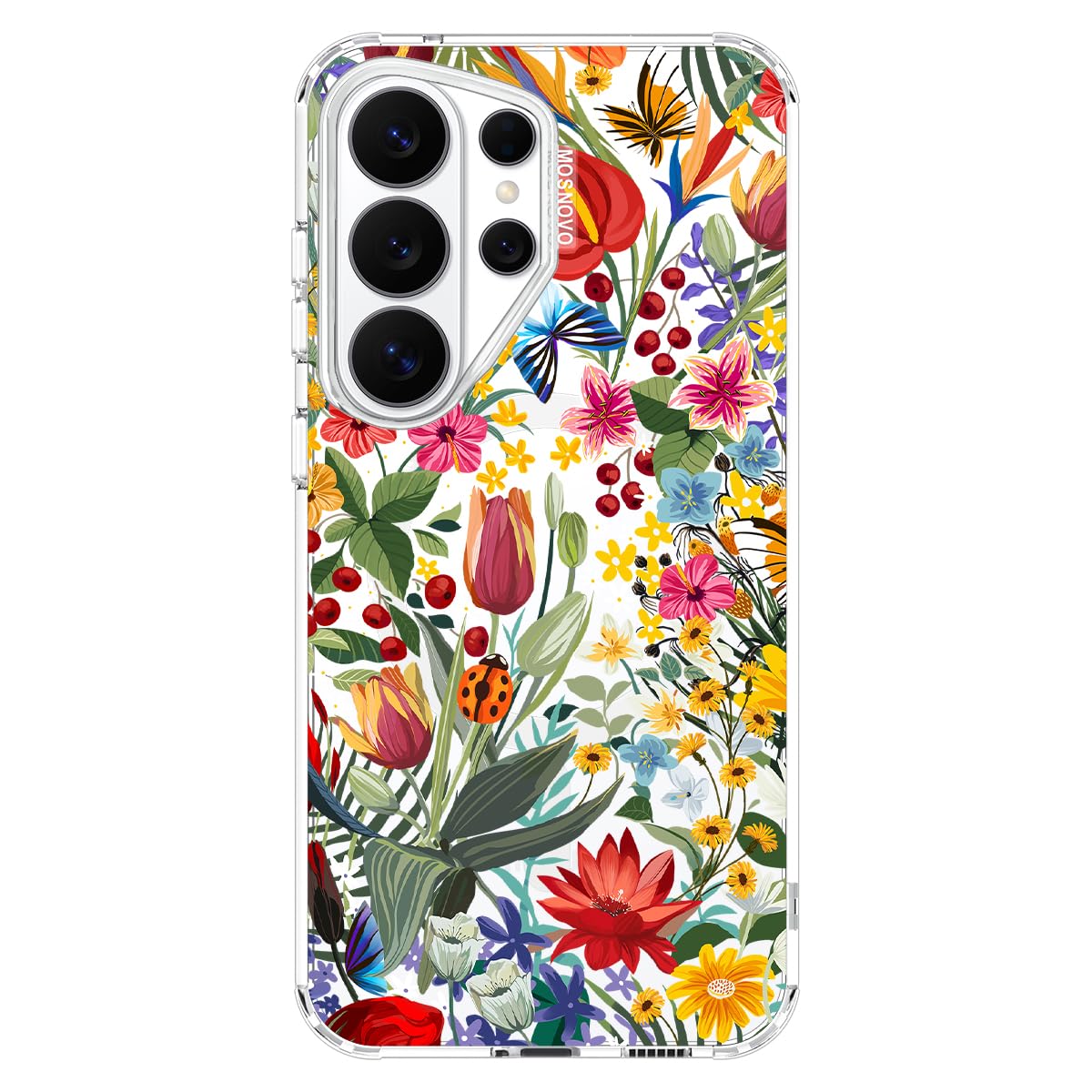 MOSNOVO for Samsung Galaxy S26 Ultra Clear Case, Fit for MagSafe, 6.6ft Military-Grade Shockproof Magnetic Protective Phone Cover,in The Garden Image