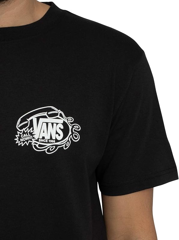 Herren Hot Lines Rückengrafik-T-Shirt, Black, XS