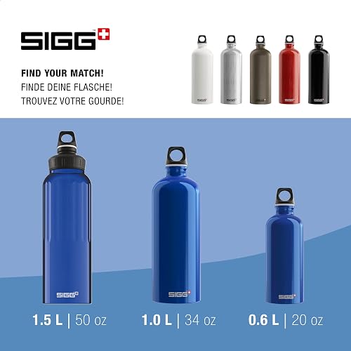 SIGG Traveller Aluminum Water Bottle - 20oz & 34oz, Leakproof, BPA-Free, For Carbonated Drinks & Everyday Use | Swiss Made - View #9
