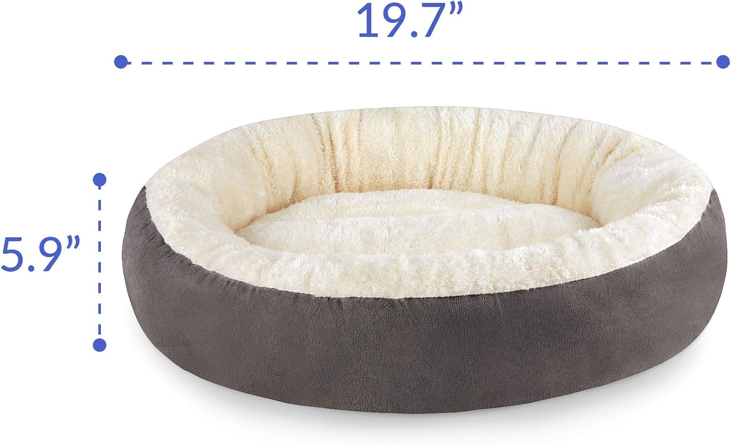 Tempcore Cat Bed for Indoor Cats, Machine Washable Cat Beds, 20 inch Pet Bed for Cats or Small Dogs, Anti-Slip & Water-Resistant Bottom : Pet Supplies