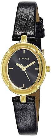 Sonata Essentials 2.0 Analog Black Dial Women's Watch-8158YL01