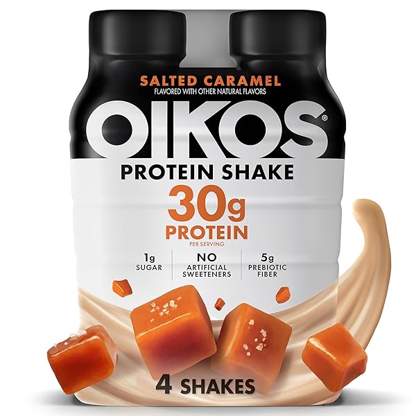 OIKOS PROTEIN SHAKE, SALTED CARAMEL, 30G HIGH PROTEIN...