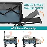 Sekey 185L Folding Camping Trolley 440LBS Heavy Duty Utility Wagon view 4