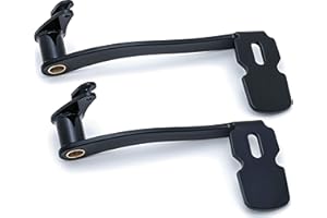 Kuryakyn 9671 Gloss Black Extended Brake Pedal Without Fairing Lowers: 2014-19 Harley-Davidson Touring and Trike Motorcycles