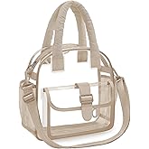 BAGSMART Clear Bag for Stadium Events 12 x 6 x12, Clear Crossbody Bag Tote Bag for Women for Travel, Festival