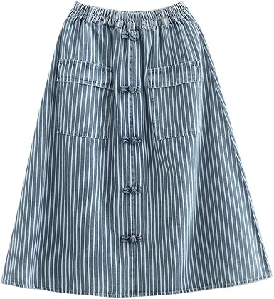 m and co denim skirts