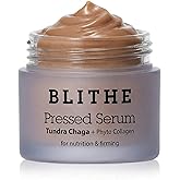 BLITHE Pressed Serum Tundra Chaga | Korean Moisturizer | Anti Aging &amp; Skin Tightening Cream for Face | Night Cream For Woman Anti Aging, 0.91 fl oz