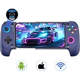 LIFUFUTEE Mobile Gaming Controller for iPhone/Android, Wireless Phone Controller with Hall Joysticks, Mobile Controller Phone Case Support for Xbox Game Pass, Steam Link &amp; More, Blue