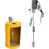 NEAES&rsquo;X Electric 55 Gallon Bung Mount Drum Mixer, 400W 110V Drum Agitator for Closed-Head Steel Drums, 9.75 N&middot;m High Torque Motor for Low to High Viscosity Liquids