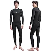 Wetsuits for Men Women Chest Back Front Zip- 3/2mm Shorty Full Body Wet Suits for Men Women