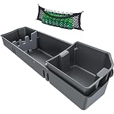 WHALEMOTOR Underseat Storage Compatible with Ford F150(2015-2026)&amp;Super Duty(2017-2026) SuperCrew/Crew Cab, Upgraded Rear Under Seat Organizer Cargo Box for F-150 F250 F350 F450 F550