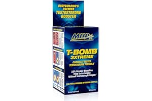 MAXIMUM HUMAN PERFORMANCE MHP T-Bomb 3xtreme Clinically Tested, Testosterone Booster for Men, Increase Libido, 168 Count