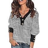 Soesdemo Oversized Sweaters for Women Warm Cozy Chunky Soft Casual Knitted V Neck Button Down Pullover Tunic Sweaters