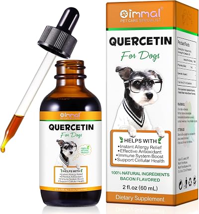 BODY JUICE OIL Quercetin for Dogs Bacon Flavor 60ml All Breeds Antihistamine