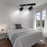 Dehobo Ceiling Light Spotlight Bar Matt Black GU10 2 Way Adjustable view 8