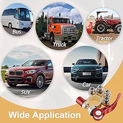 SINGARO Car Battery Terminal Clamp Connector, 4 Way