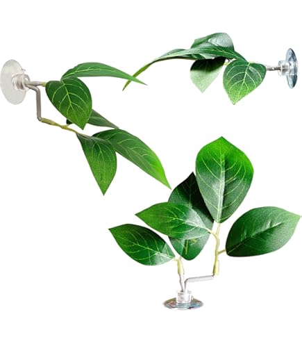 MHLLGN 3 Pack Plastic Leaf Decorations With Suction Cups