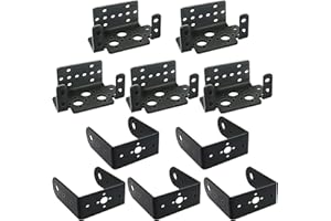 DaFuRui 5 Sets Pan Tilt Servo Mount Bracket for MG995 MG996R S3003 U-Shaped L-Shaped Steering Gear Bracket Robot Car Boat