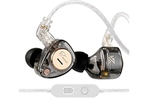 KZ Taurus in Ear Monitor Headphones, Horizontal 2DD Gaming Earbuds Wired IEM in Ear Headphones, Noise Cancelling Ear Buds Sou