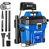 Vacmaster VWMB508 0101 5 Gallon Wall-Mount Wet/Dry Vacuum with Remote Control Operation