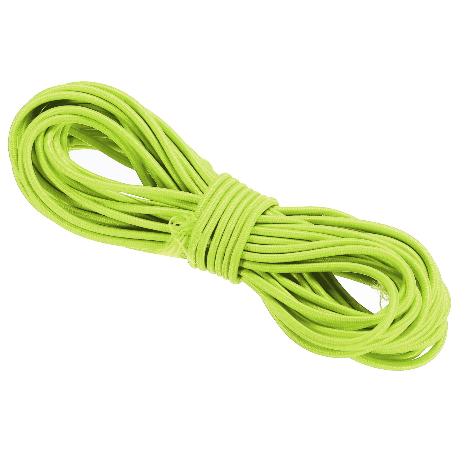 PATIKIL Bungee Cord Elastic Cord Heavy Stretch String Rope 3mm 11 Yards(10m) Fluorescent Yellow for Crafting DIY Sewing Hook Straps Camping Tie Down Strap