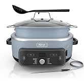 Ninja&reg; PossibleCooker&trade; PRO Plus 11-in-1, 8.5-qt, Trace Blue, MC2002BL | Replaces 16 appliances, 1400W, Slow Cook, Sear, Saut&eacute;, Proof, Pasta, Rice, oven-safe ceramic pot, cooker-to-oven-to-table