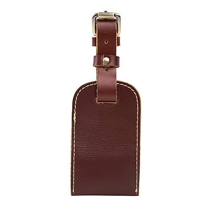 leather luggage tags amazon