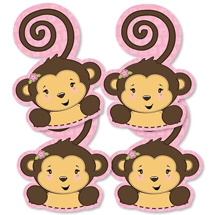 Amazon Com Pink Monkey Girl Monkey Decorations Diy Baby Shower Or Amazon Com Pink Monkey Girl Monkey Decorations Diy Baby Shower Or
