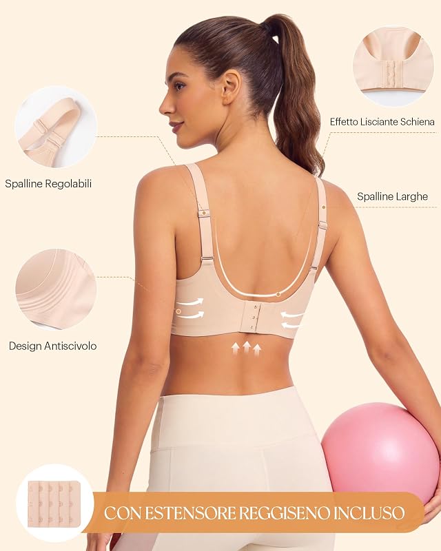 Reggiseno Senza Ferretto Comfort Reggiseno Soft Reggiseno Donna Quotidiano Estate Albicocca L