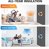 Pefitqap Magnetic Thermal Door Curtain 90x210cm Oxford Insulated Windproof view 3