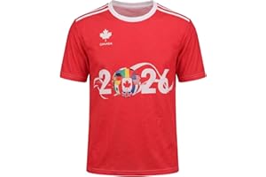 Keepatin World Cup 2026 Tshirt, One Piece Youth&Adult Canada Team Soccer Jerseys, Size S-3XL Red Football Jersey