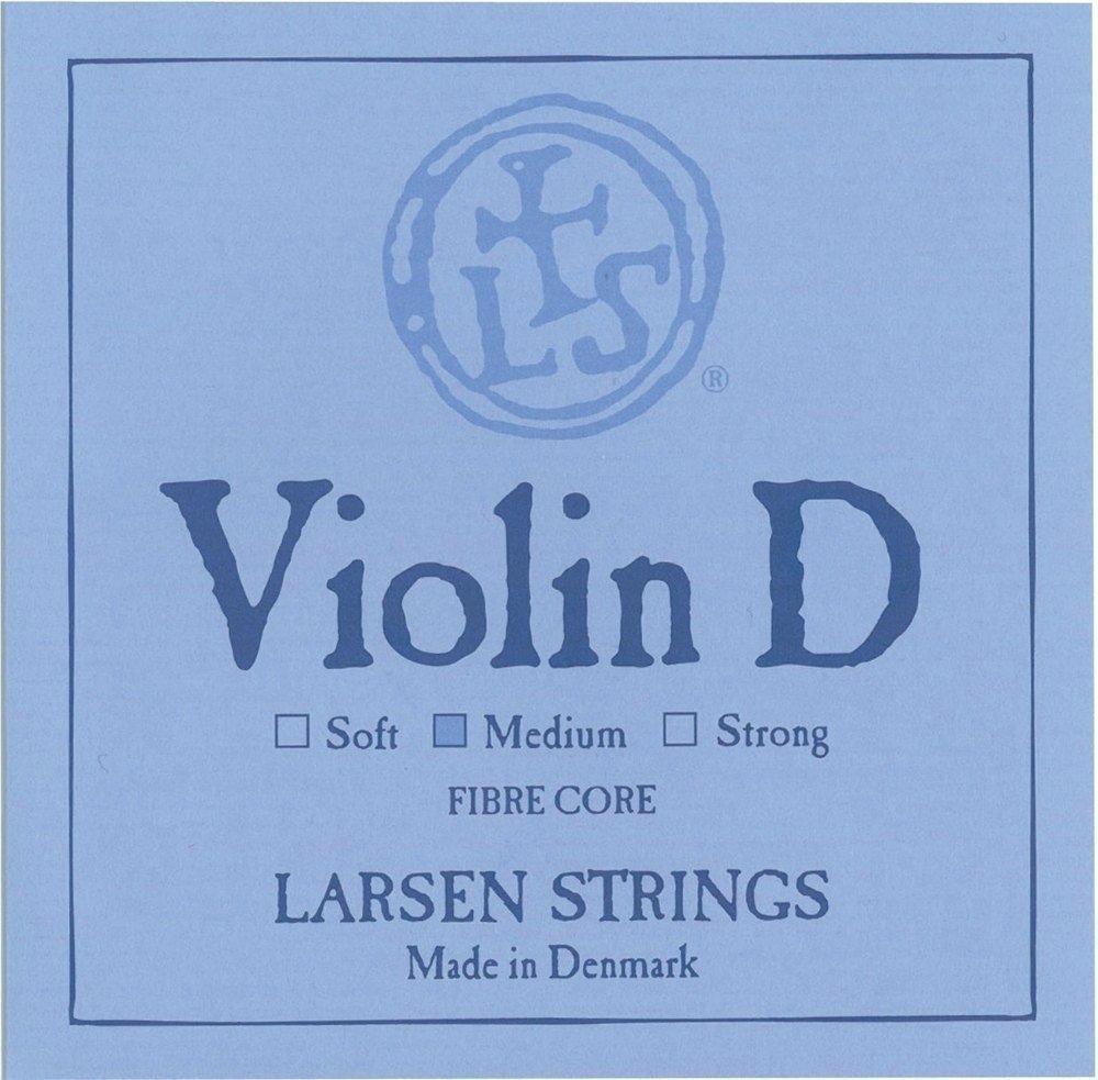 LARSEN STRINGS Violin Strings Original Synthetic,Fibre Core D Silver strong