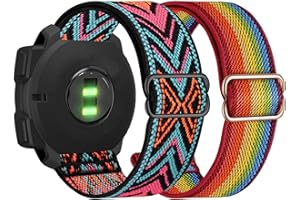 Abanen 22mm Elastic Watch Bands for Garmin Instinct/Instinct 2 Solar, Soft Stretchy Nylon Ultra-light Wristband Strap for Garmin Instinct Crossover Solar, Instinct Tactical/Esports