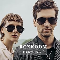 RCXKOOM Polarized Aviator Sunglasses for Mens