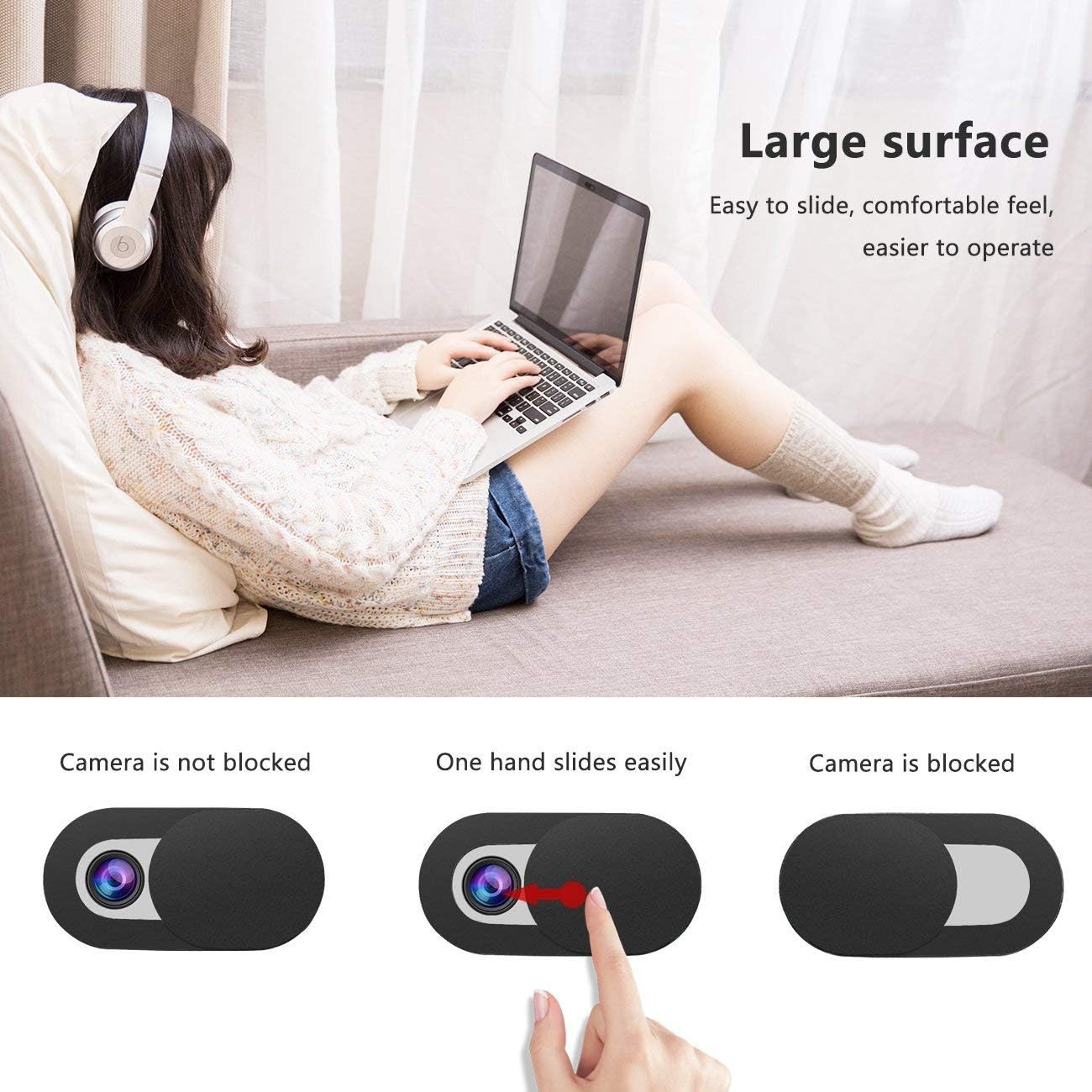 YFOX 10 webcam protection stickers webcam stickers-for privacy/Anti-hacking/Anti-spying - Image 4