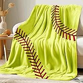 KING DARE Softball Blanket - Soft, Fleece Throw Blankets for Kids 8-12, Unique Gifts for Softball Lovers, 40x50 Inch
