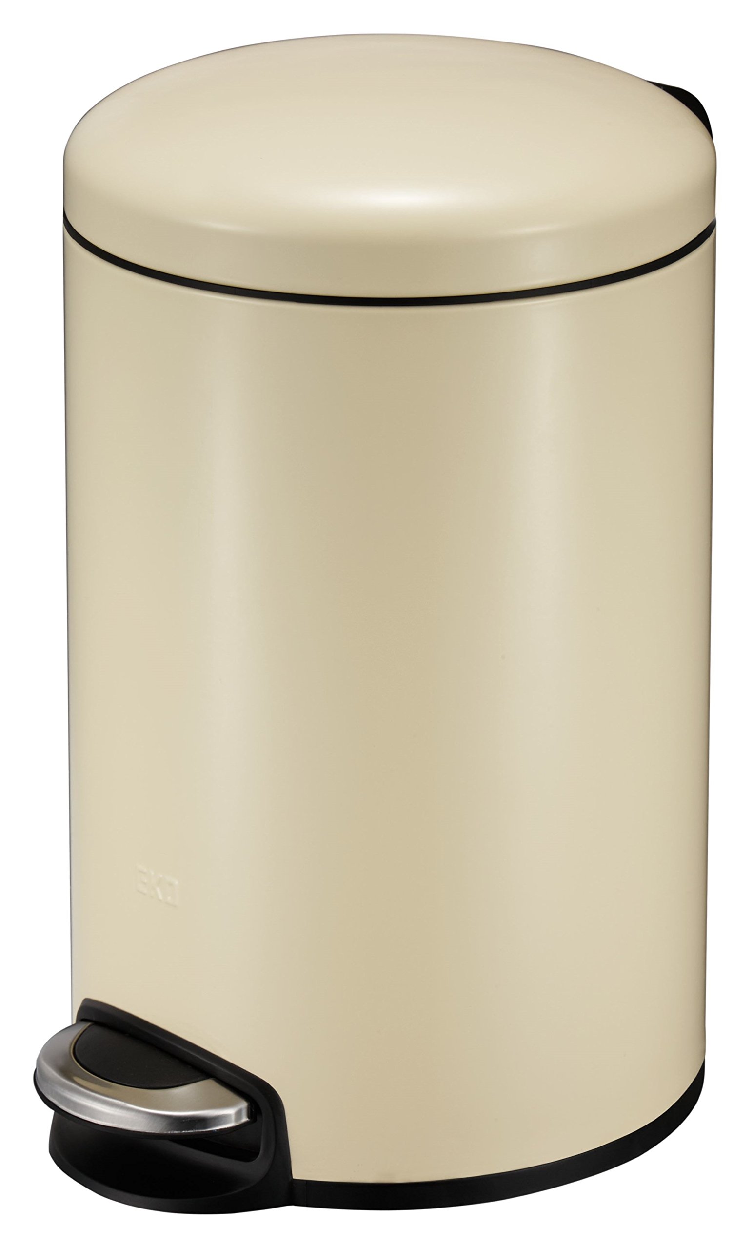 EKO Utility Serene Pedal Bin, 5 Litre, Cream