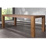 Esstisch, Suar, Holz, Massiv, 221x93x74, Mooreiche, Designer