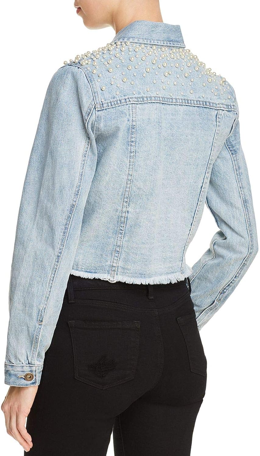 sunset and spring embellished denim jacket