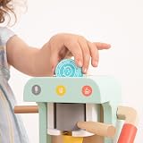 Owl & Fox Wooden Coffee Machine TP Toys Pretend Play Kit 11x13x20 cm view 3