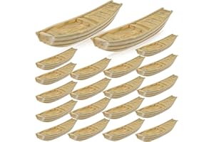 20pcs Miniature Boats: Mini Fishing Boat, Fishing Boat Model, Landscape Decoration Mini Garden Accessories, 20pcs