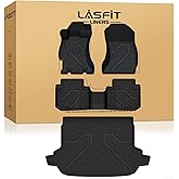 LASFIT Floor Mats & Cargo Mat for Subaru Forester 2018 2017 2016 2015 2014, All Weather TPE Custom Fit Easy Clean Durable No-Curling Car Accessories for Forester 2014-2018 Floor Mats & Trunk Liner