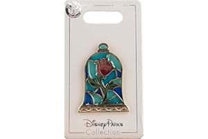 DISNEYPARKS Disney Pin - Beauty and The Beast - Stained Glass Rose