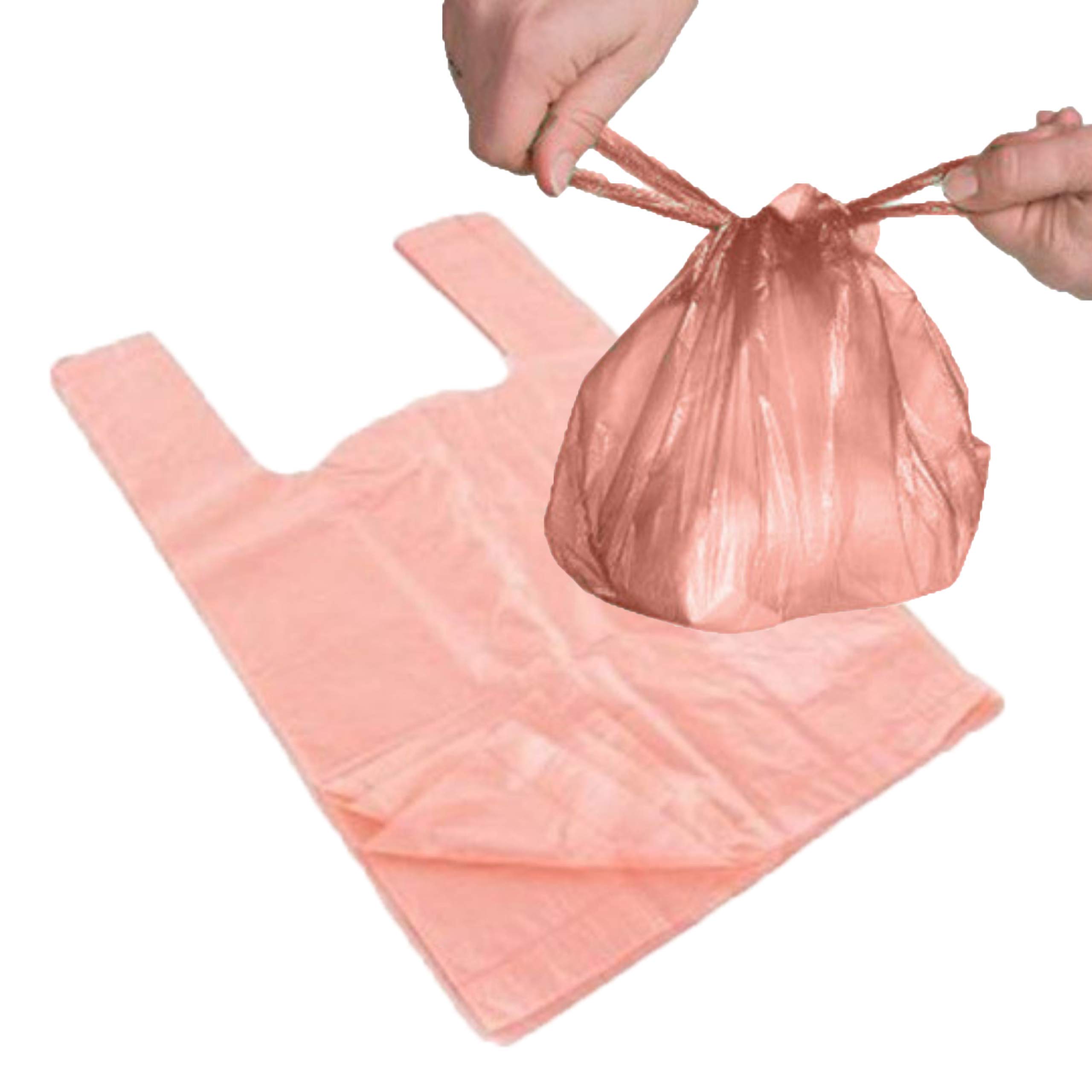 Disposable Baby Nappy Sacks Waste Bin Bags with Perfumed Rose Scented Fragrances Tie Handle 600 Packs In Total (2 X 300 Bags Per Pack)