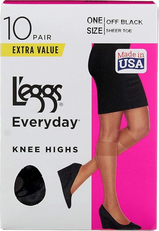 L'eggs Women's Everyday Pantyhose, Barely Black, One Size Amazon.co.uk