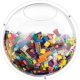 JolliKids Acrylic Toy Dispenser for Wall, Acrylic Wall Organizer Toy Storage Display with Back Panel Hanging Clear Holder for Blocks, Snacks, Cars