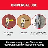 Bullfix Hook Heavy Duty Picture Wall Hooks 50kg Pack 10 Frames Plasterboard view 3